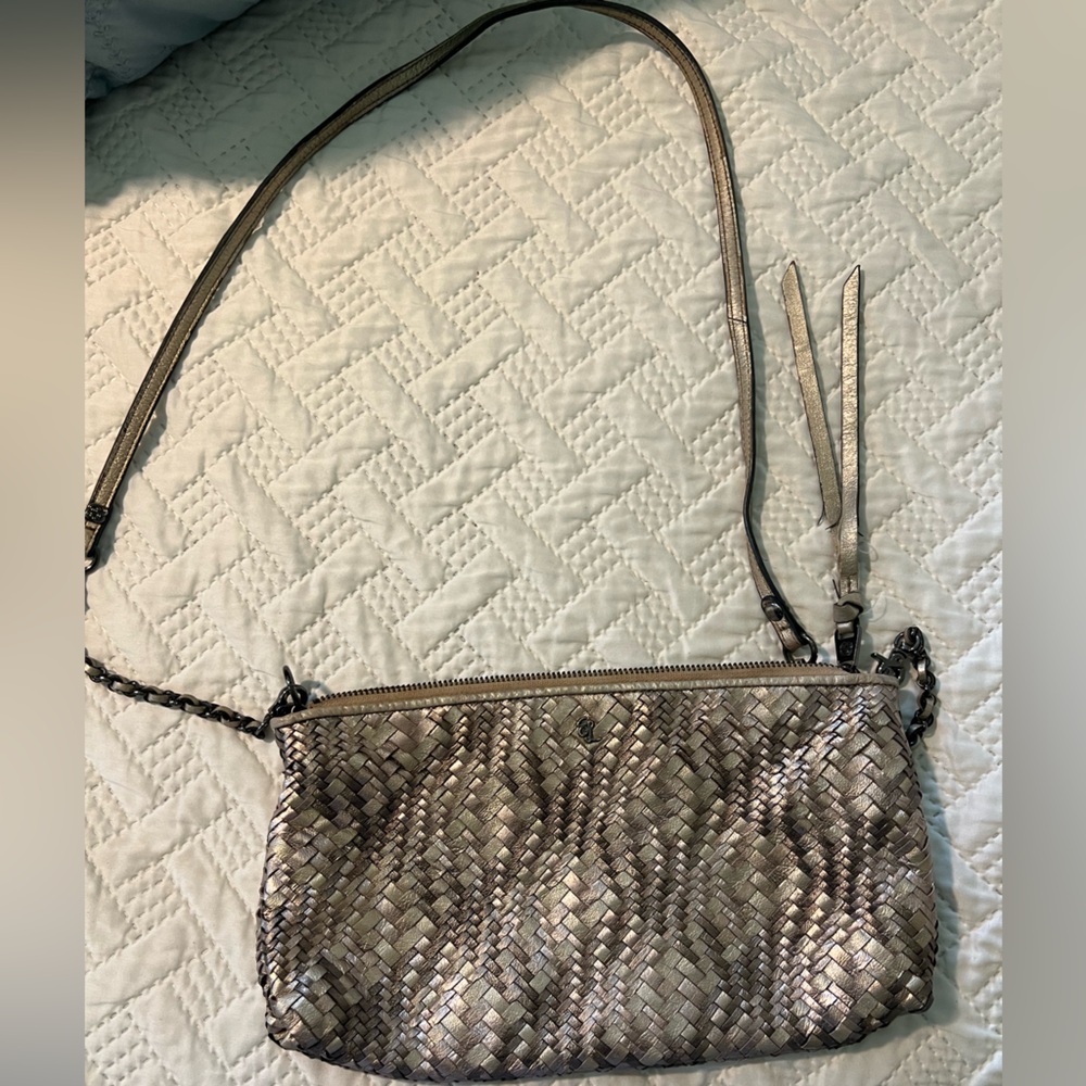 Elliot Lucca Woven Metallic Shoulder Bag